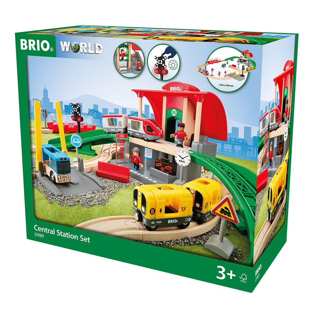 Set trenulet cu gara BRIO, 3+ ani