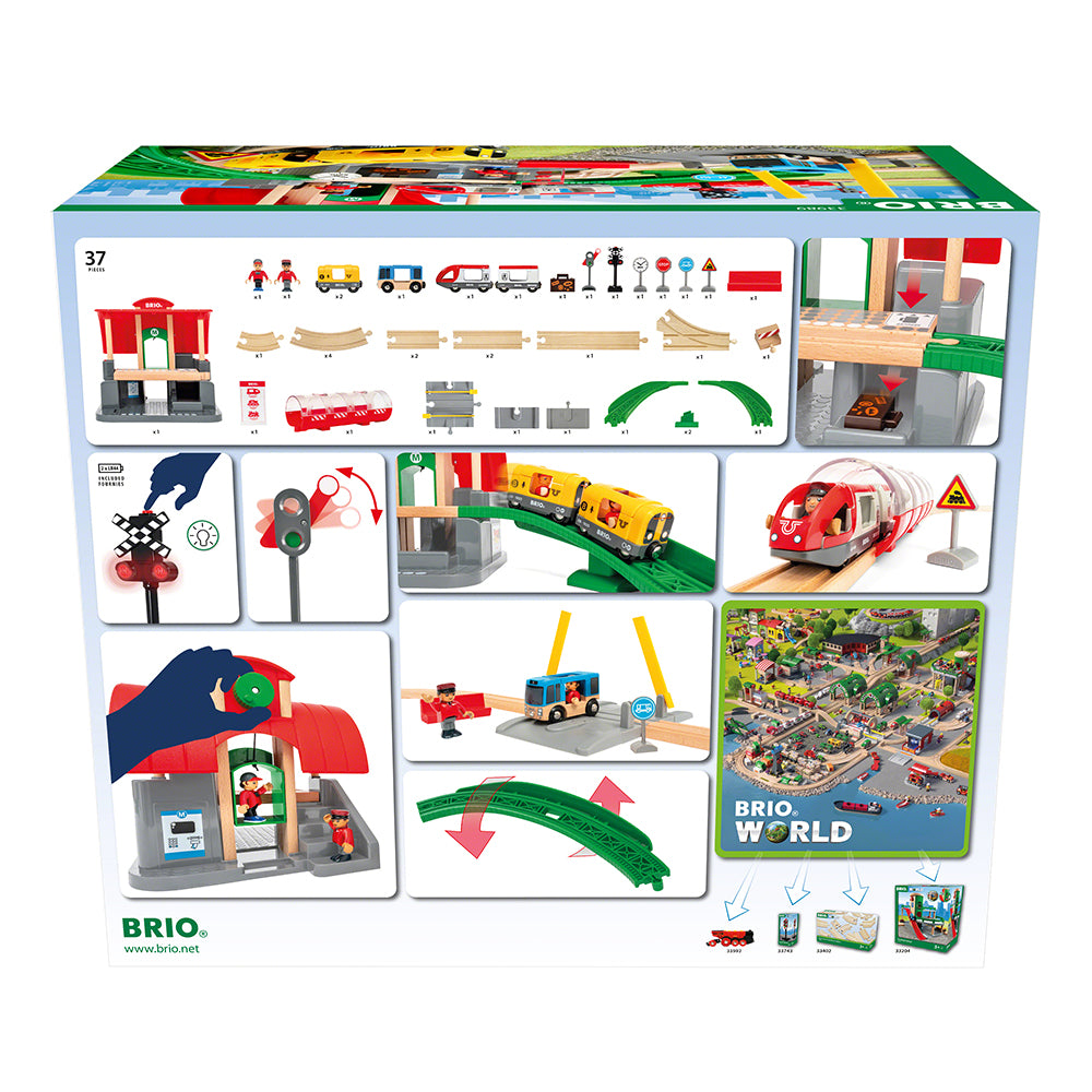 Set trenulet cu gara BRIO, 3+ ani