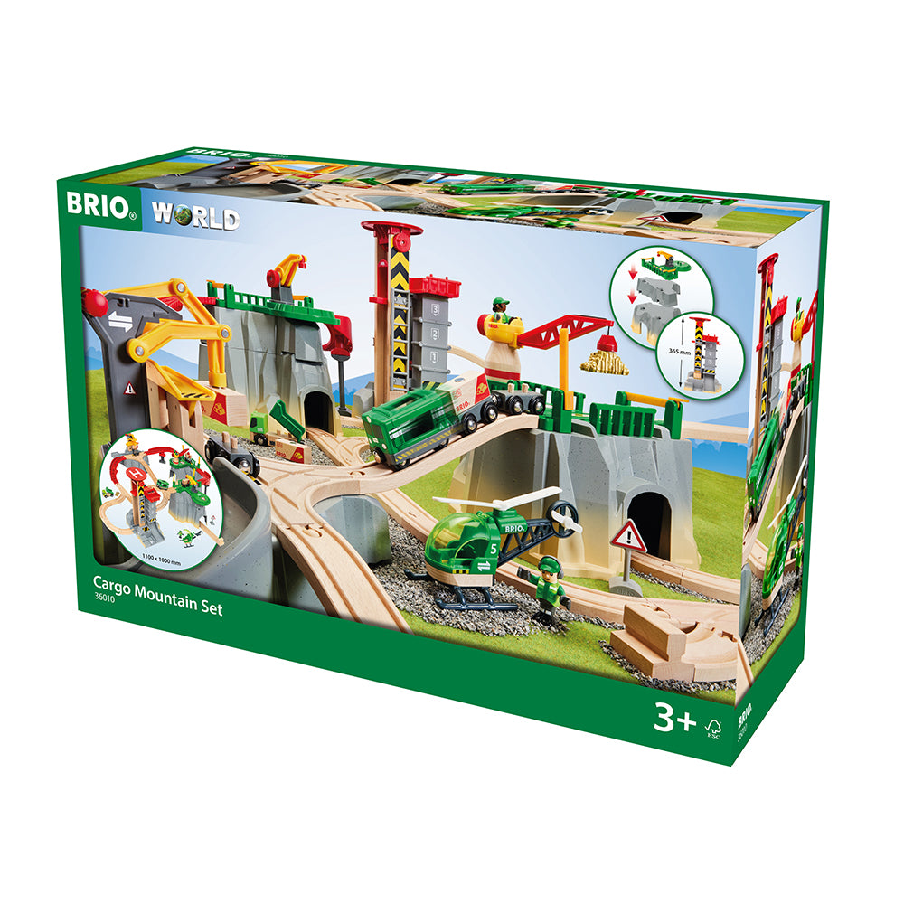 Set de trenulet montan complet cu macarale si accesorii - BRIO, 3+ ani