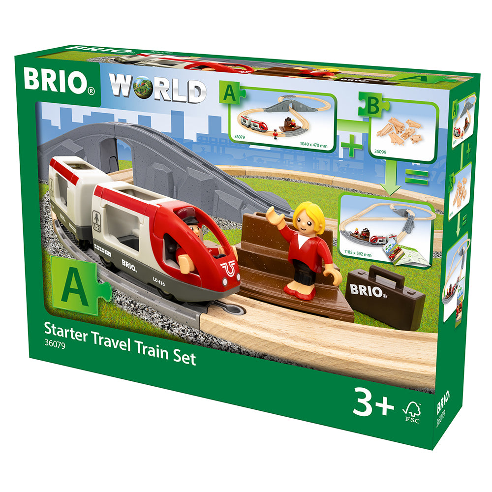 Set trenulet cu sine pentru incepatori BRIO, 3+ ani