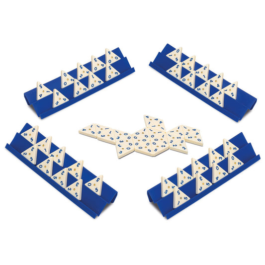 Imagine Joc Domino triunghiular in cutie metalica, Cayro