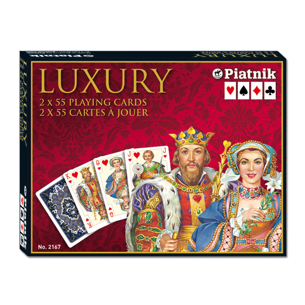Imagine Set carti de joc de lux, 2 x 55, Luxury - Piatnik
