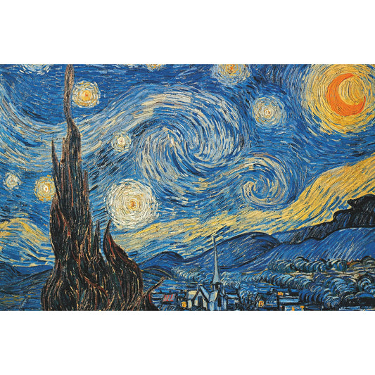 Puzzle Piatnik, The Starry Night - Vincent van Gogh, 1000 piese