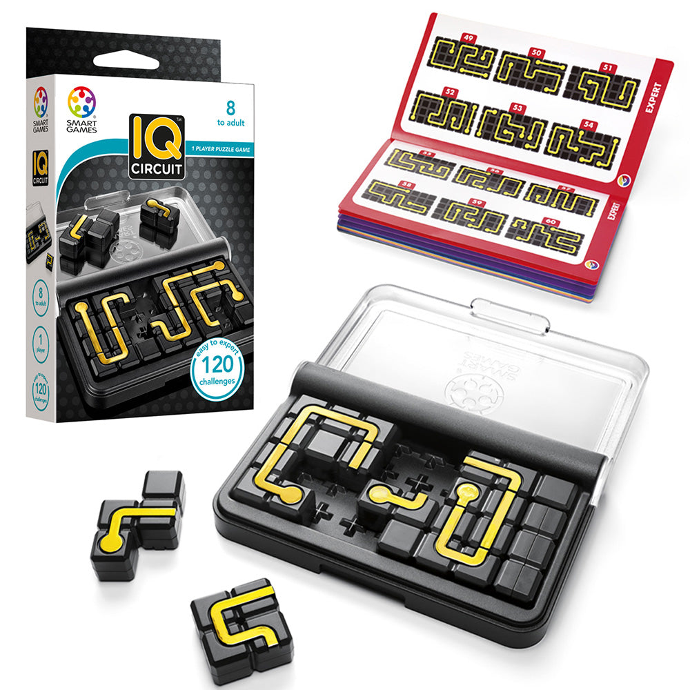 Smart Games - IQ Circuit, joc de logica cu 120 de provocari, 8+ ani, editie internationala