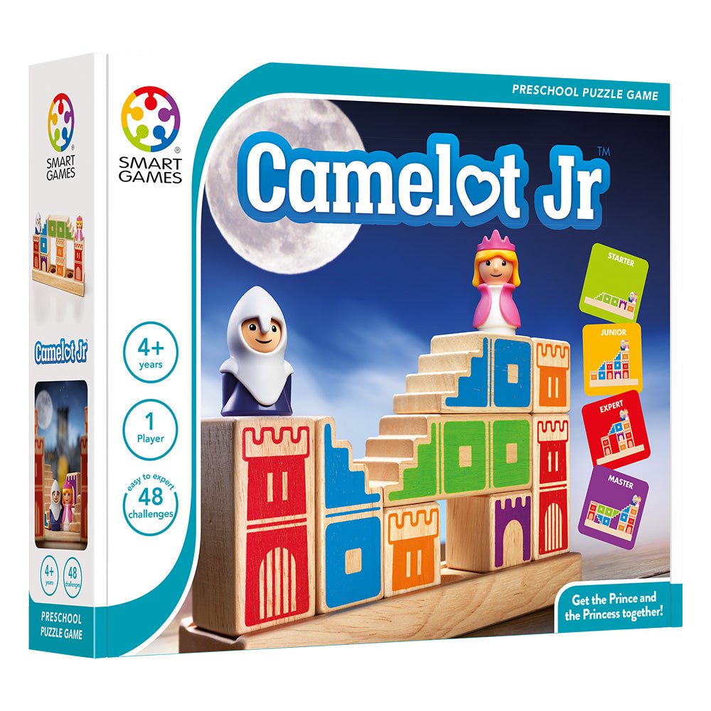 Smart Games - Camelot Jr., joc de logica cu 48 de provocari, 4+ ani, editie internationala