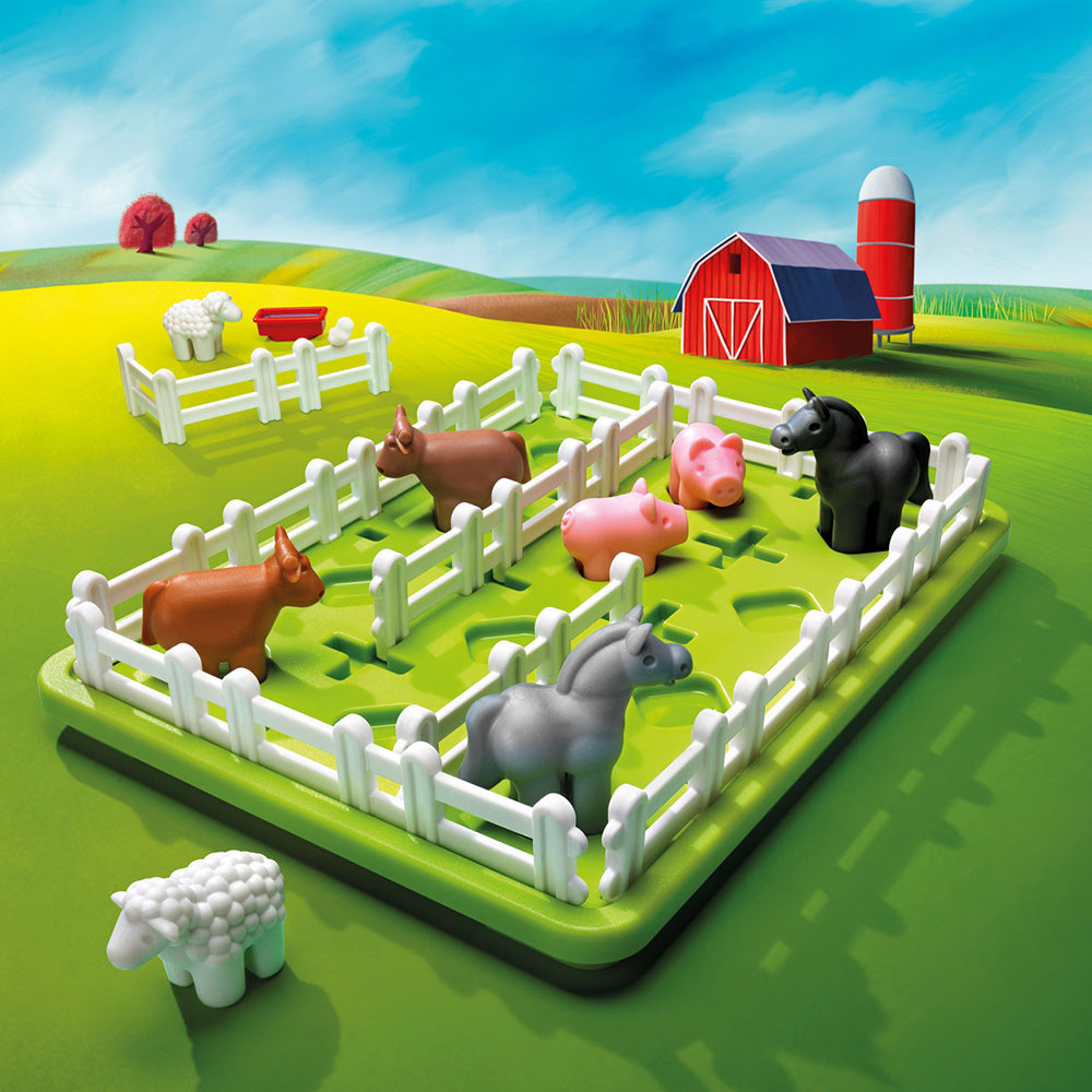 Smart Games - Smart Farmer, joc de logica cu 60 de provocari, 4+ ani, editie internationala