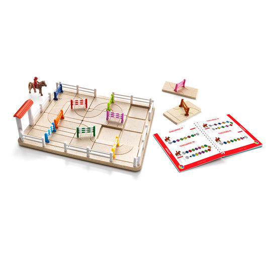 Smart Games - Horse Academy, joc de logica cu 80 de provocari, 7+ ani, editie internationala