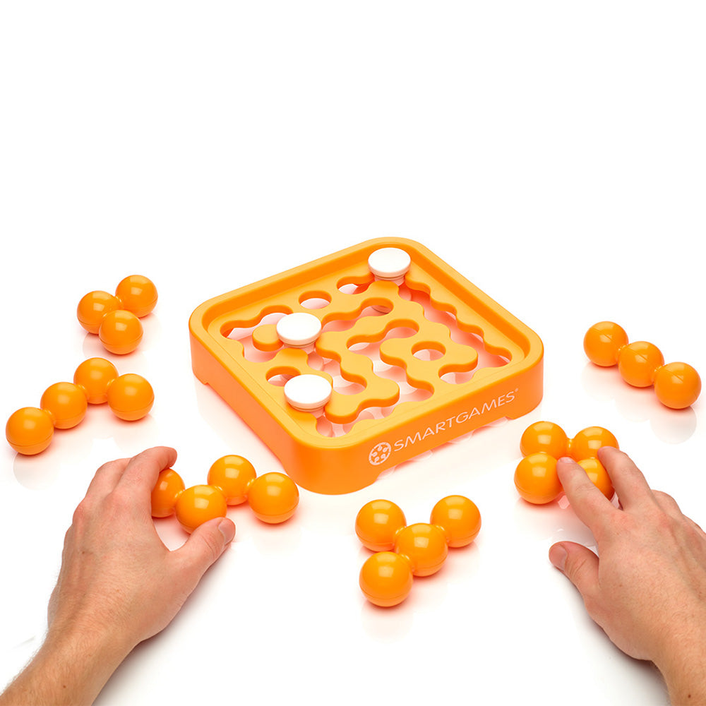 Smart Games - IQ Mini XXL, joc de logica cu 80 de provocari, 6+ ani, editie internationala