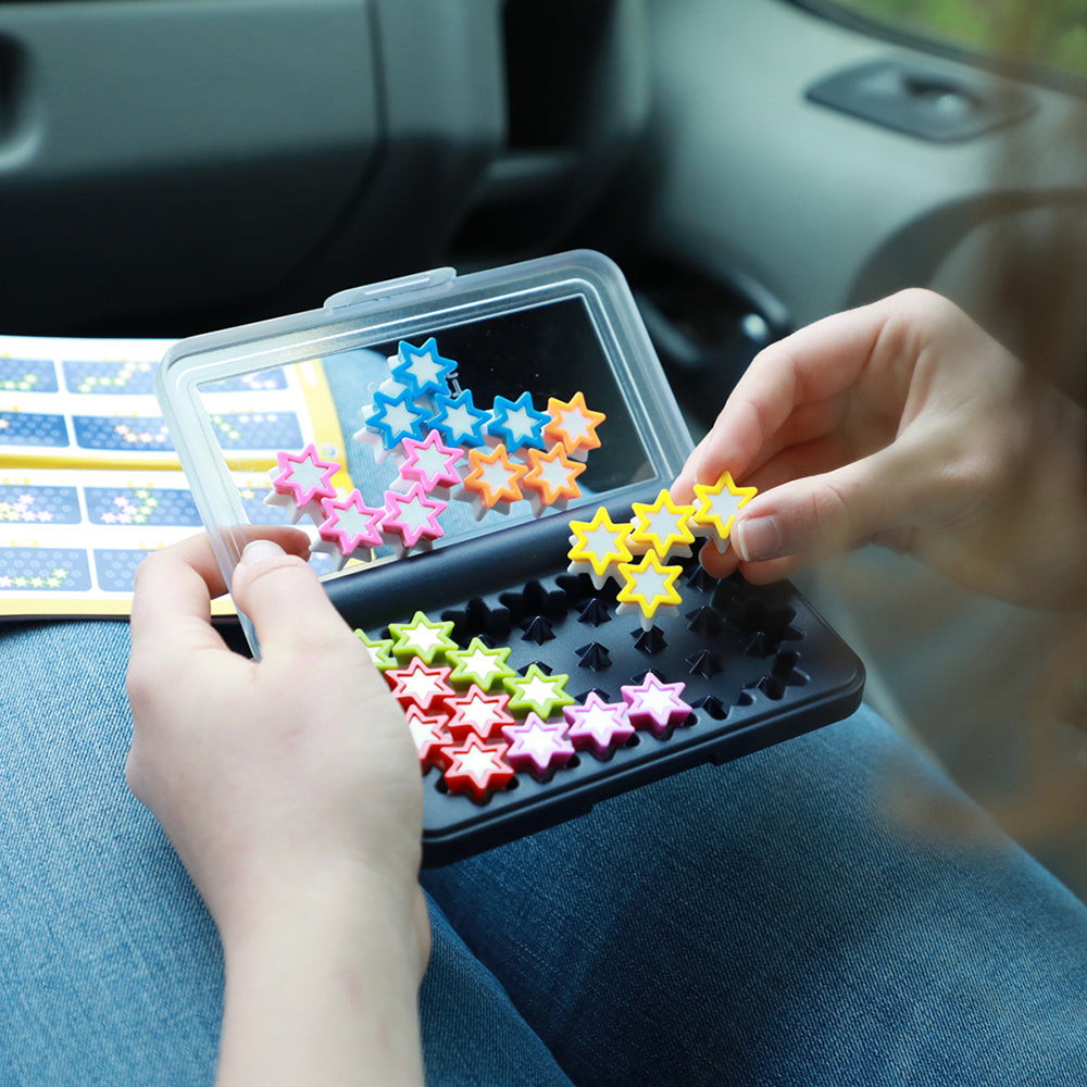 Smart Games - IQ Stars, joc de logica cu 120 de provocari, 6+ ani, editie internationala