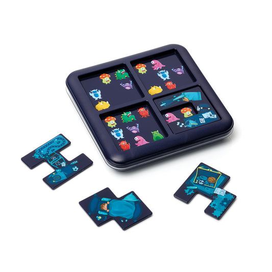 Smart Games - Monster Hide & Seek, joc de logica cu 60 de provocari, 6+ ani, editie internationala