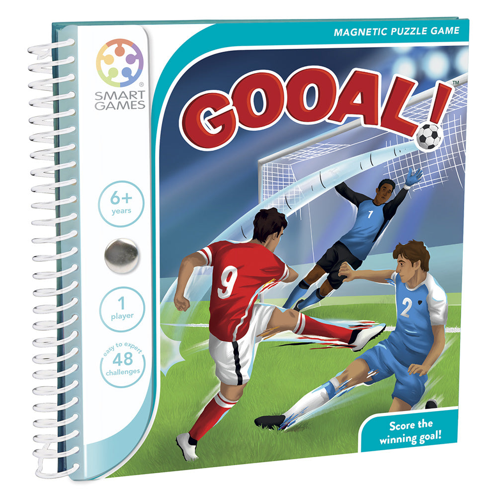 Smart Games - Gooal!, joc de logica cu 48 de provocari, 6+ ani, editie internationala