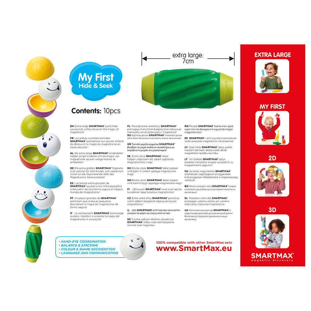 Joc magnetic Smart Max, My First Hide & Seek, Primul meu set cauta si gaseste, 10 piese