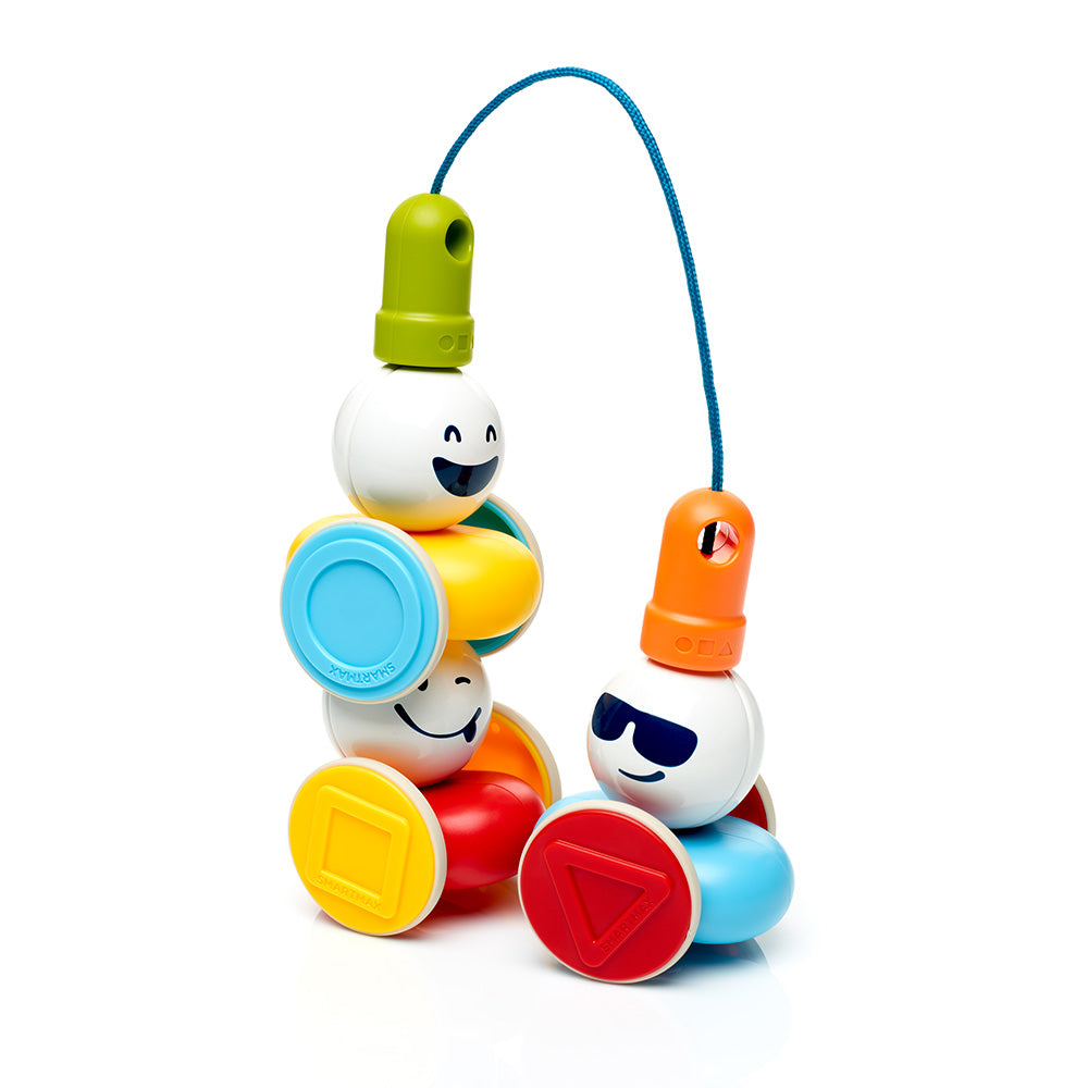 Joc magnetic Smart Max, My First Wobbly Cars, Primele mele masini amuzante, 7 piese