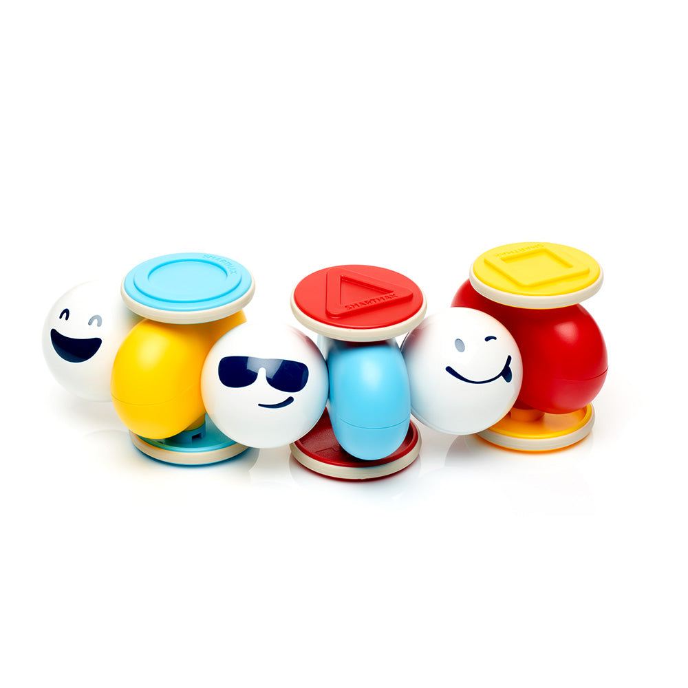 Joc magnetic Smart Max, My First Wobbly Cars, Primele mele masini amuzante, 7 piese