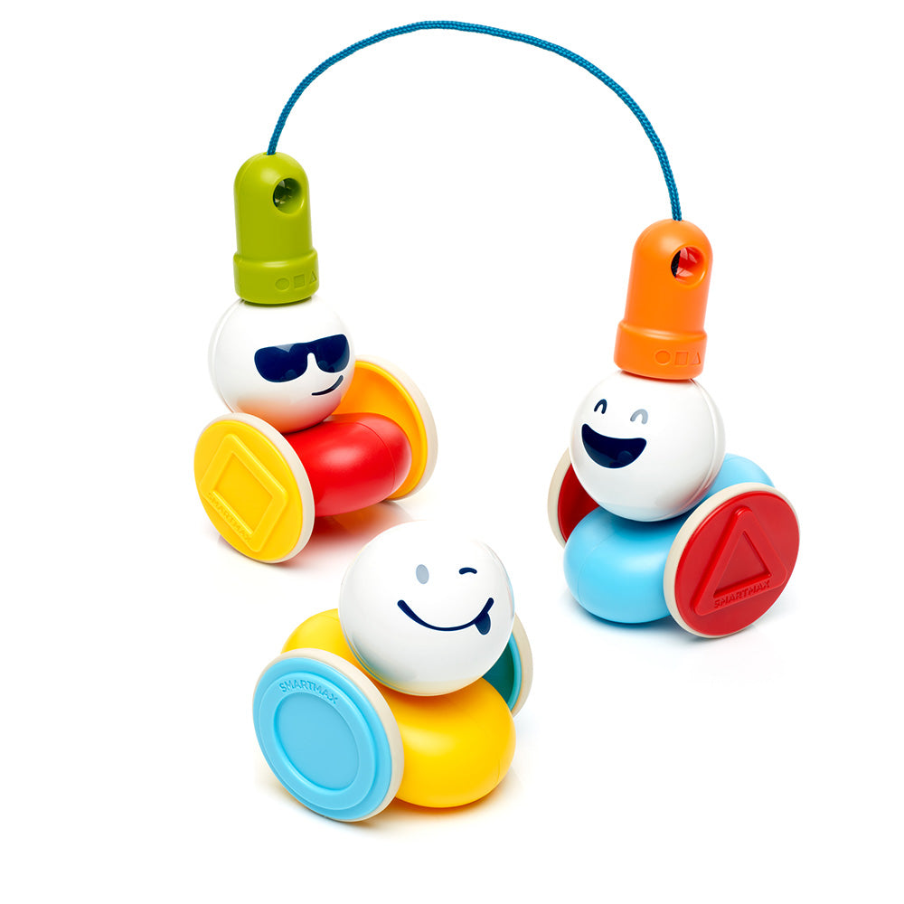 Joc magnetic Smart Max, My First Wobbly Cars, Primele mele masini amuzante, 7 piese