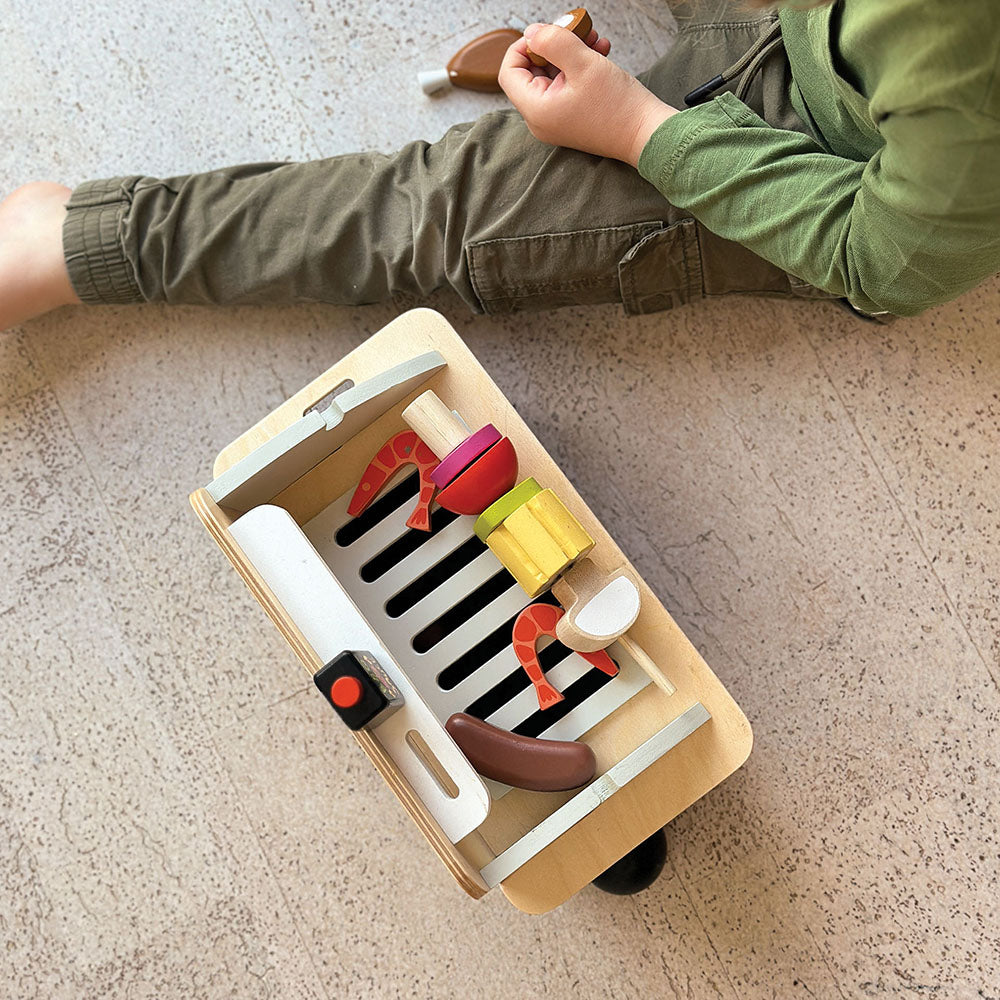 Gratar set, din lemn premium - Barbeque Play Set - TL8245