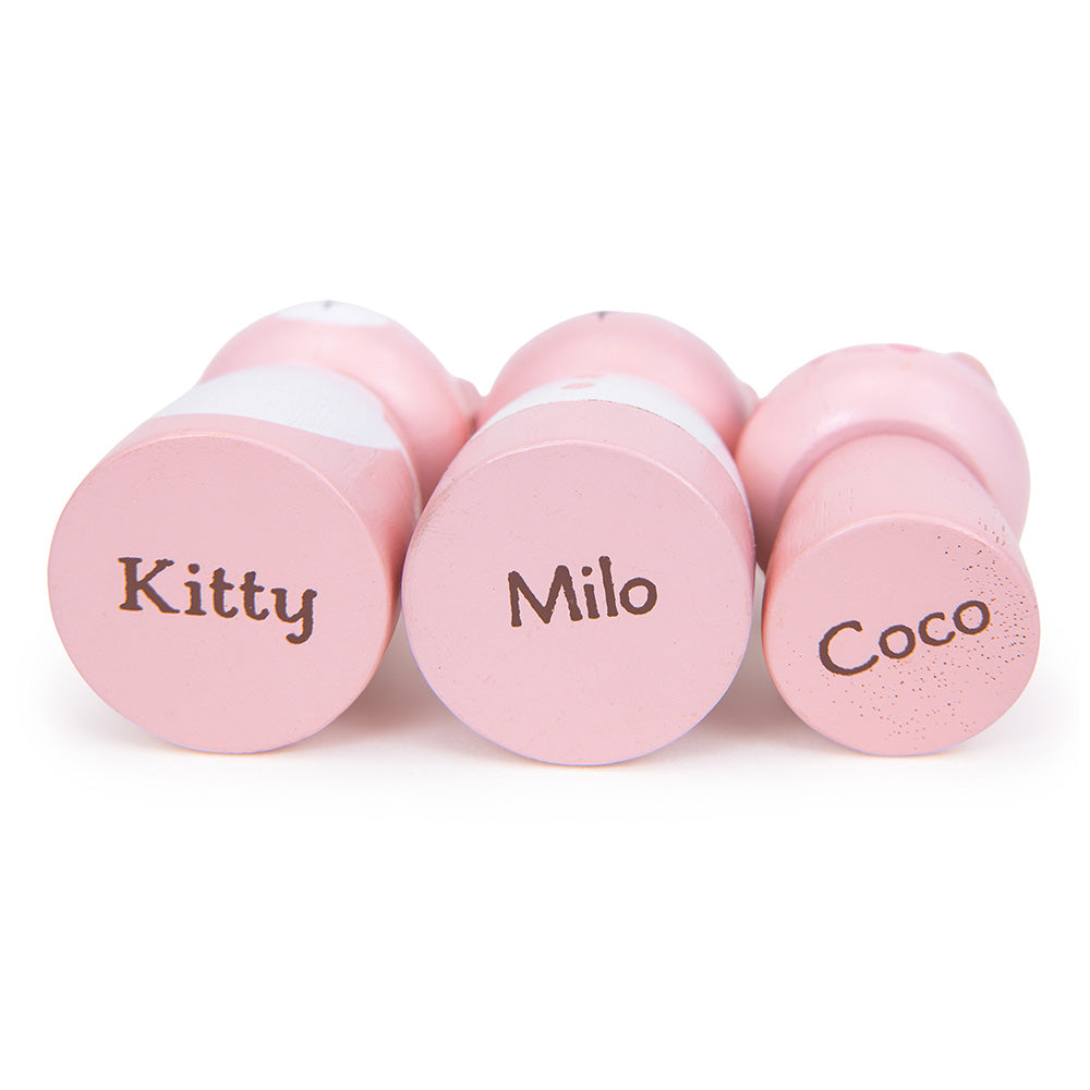 Furgoneta cu milkshake-uri a lui Kitty, din lemn premium - Kitty's Milkshake Van - TL8377