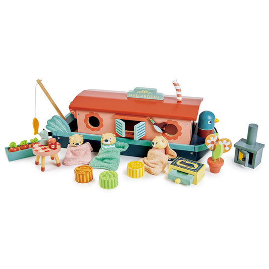 Imagine Barca familiei de vidre, din lemn premium - Little Otter Canal Boar - TL8389
