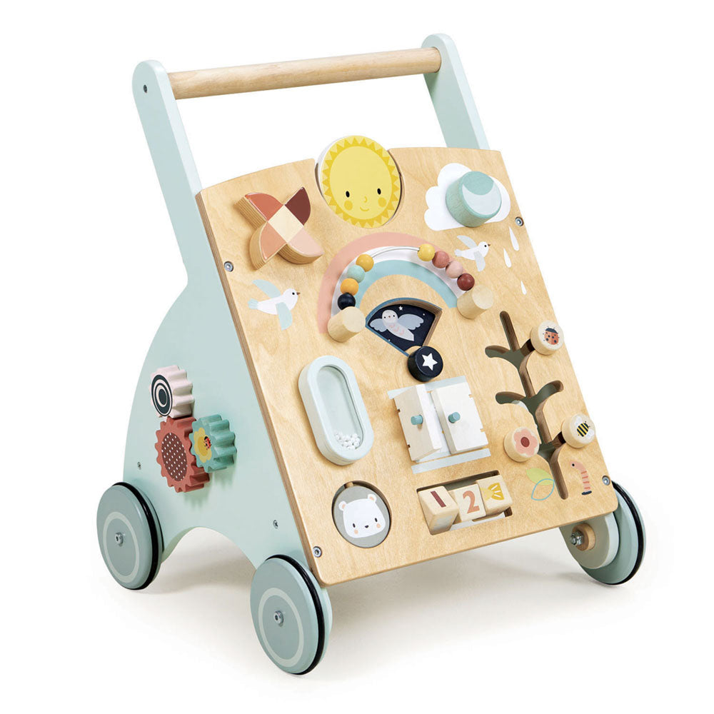 Antemergator cu activitati, din lemn premium - Sunshine Baby