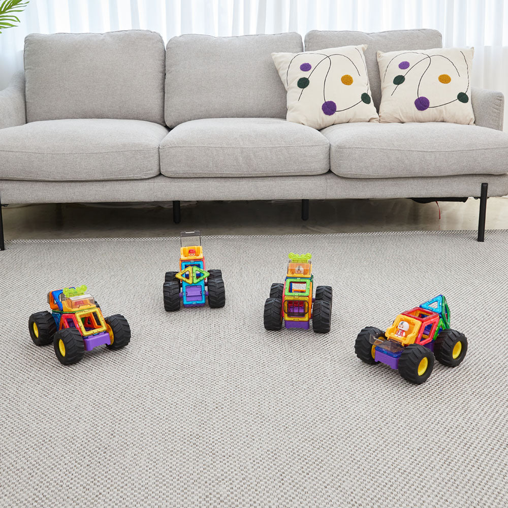 Joc magnetic de constructie Magformers Giant Wheels - Monster Truck, 23 piese