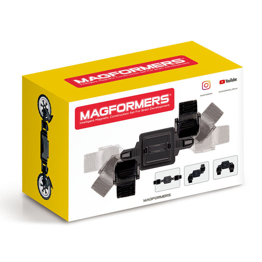 Joc magnetic de constructie Magformers Transform Wheels Set - Accesorii cu Roti, 1 piesa