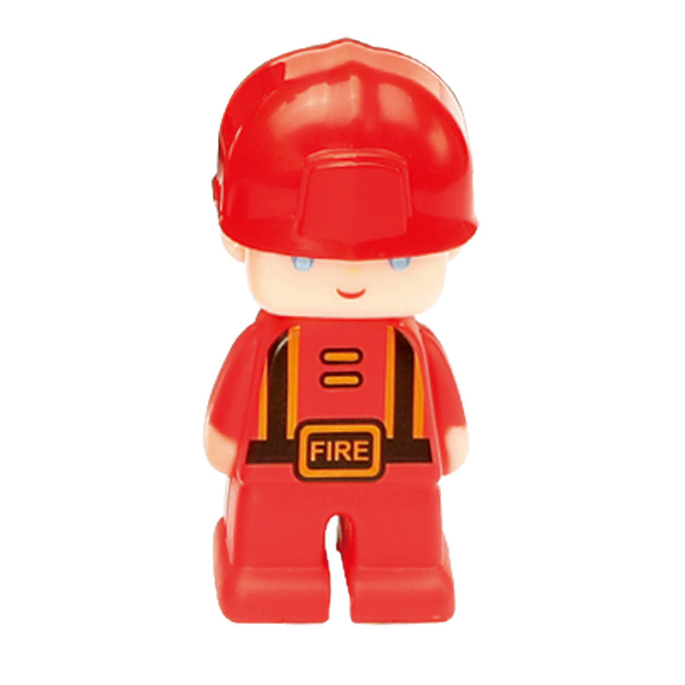 Joc magnetic de construcție Magformers Amazing Rescue Set - Statia de Pompieri, 50 piese
