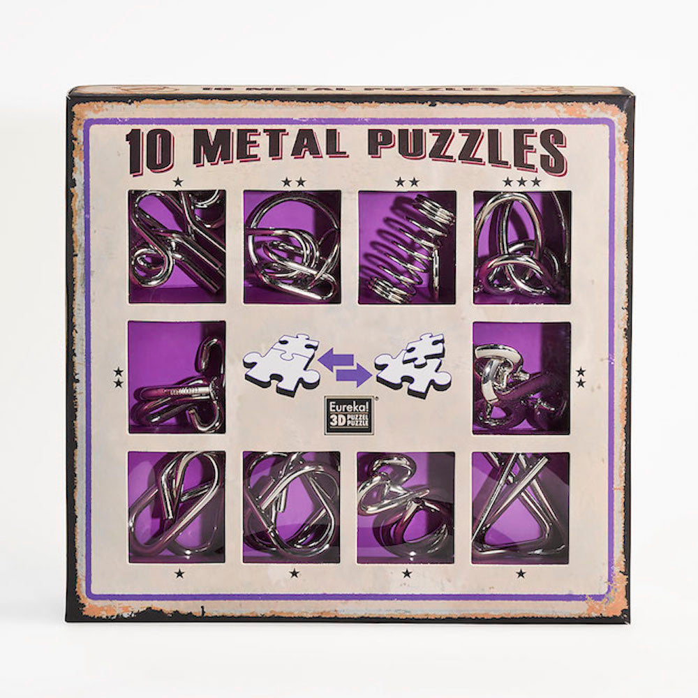 Imagine 10 Metal Puzzles Set Purple
