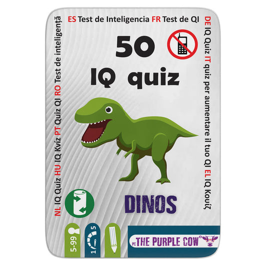 Imagine 50 de teste de inteligenta cu dinozauri