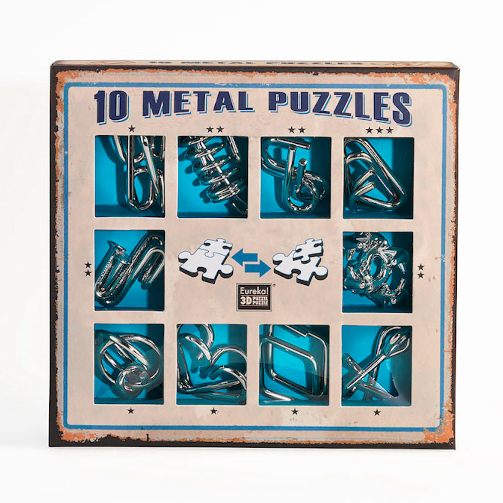 Imagine 10 Metal Puzzles Set Blue
