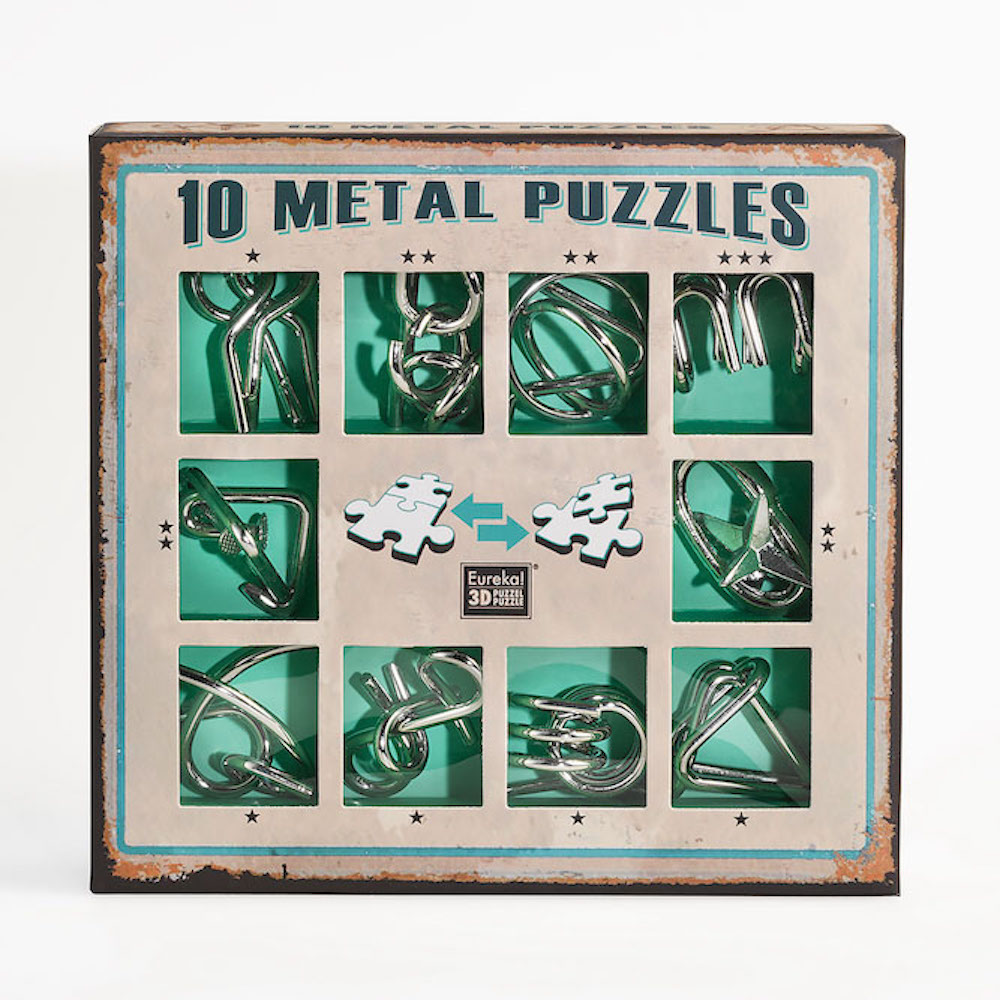 Imagine 10 Metal Puzzles Set Green