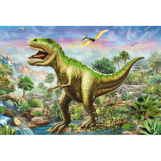 Imagine Puzzle Schmidt: Aventurile dinozaurilor, Set de 3 x 48 piese + Cadou: poster