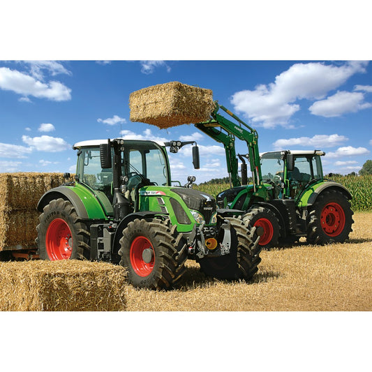 Imagine Puzzle Schmidt: Fendt - Fendt 724 Vario, Fendt 716 Vario Stivuitor Frontal Fendt Cargo, 100 piese