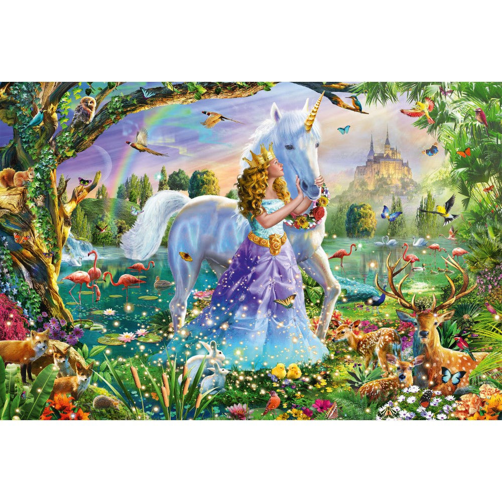Imagine Puzzle Schmidt: Printesa, unicornul si castelul, 150 piese