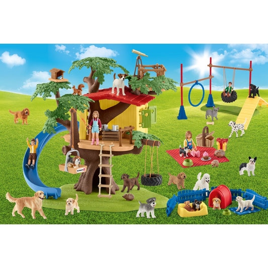 Imagine Puzzle Schmidt: Schleich - Farm World: Prieteni fericiti, 40 piese + Cadou: figurine animale