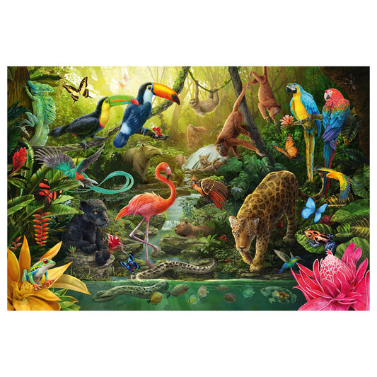 Imagine Puzzle Schmidt: Locuitorii junglei, 150 piese