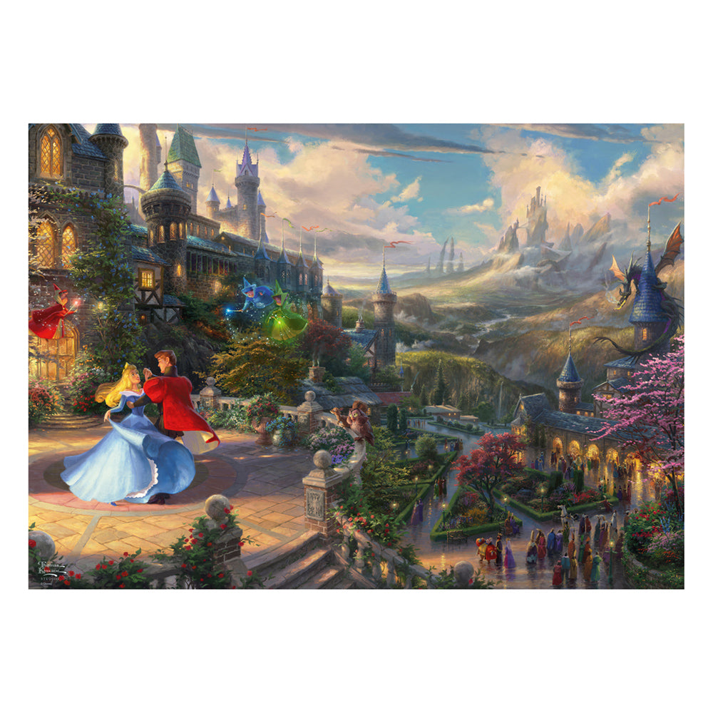Imagine Puzzle Schmidt: Thomas Kinkade - Disney - Frumoasa adormita - Dansand, 1000 piese