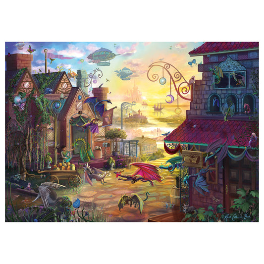 Imagine Puzzle Schmidt: Rose Cat Khan - Posta dragonilor, 1000 piese
