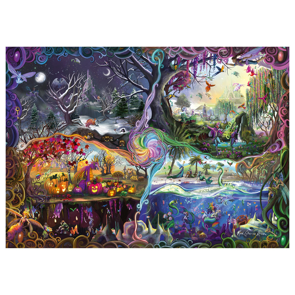 Imagine Puzzle Schmidt: Rose Cat Khan - Portalul celor 4 taramuri, 1000 piese
