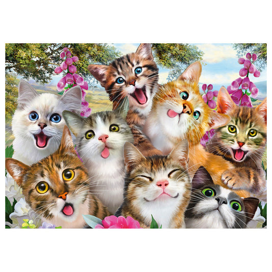 Imagine Puzzle Schmidt: Selfie-uri de pisici, 500 piese