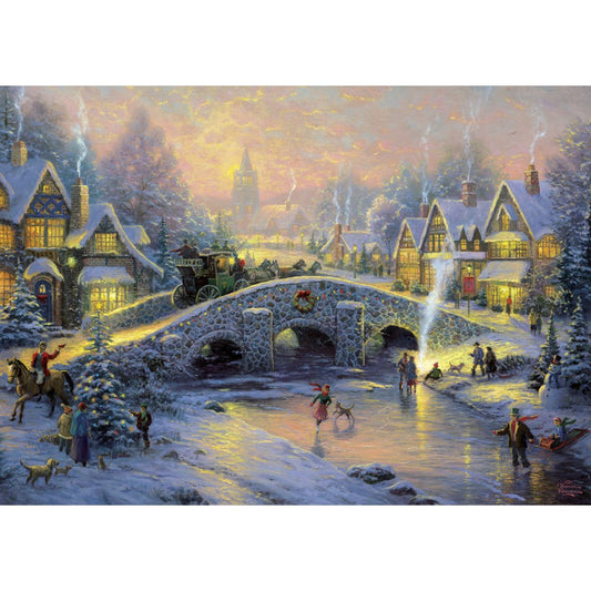 Imagine Puzzle Schmidt: Thomas Kinkade - Spiritul Craciunului, 1000 piese