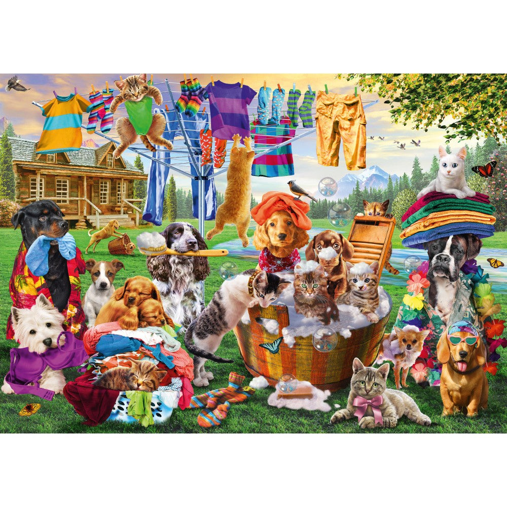 Imagine Puzzle Schmidt: Gradina nebuna a animalelor de companie, 1000 piese