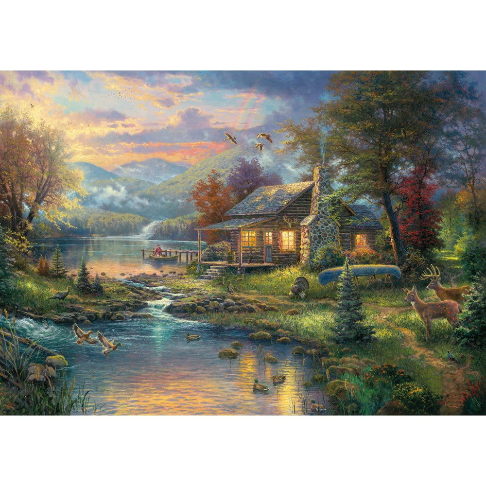 Imagine Puzzle Schmidt: Thomas Kinkade - Paradisul naturii, 1000 piese