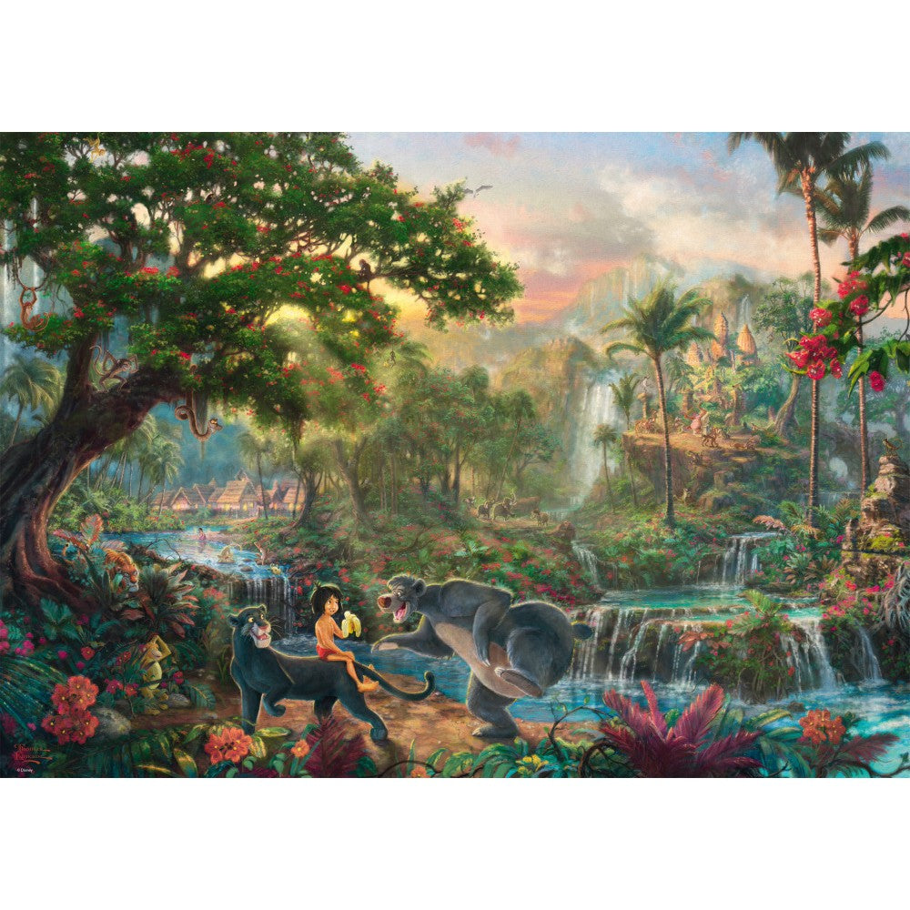 Imagine Puzzle Schmidt: Thomas Kinkade - Disney - Cartea Junglei, 1000 piese