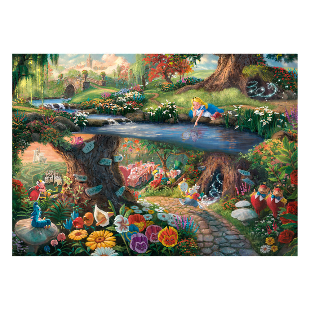 Imagine Puzzle Schmidt: Thomas Kinkade - Disney - - Alice in Tara Minunilor, 1000 piese