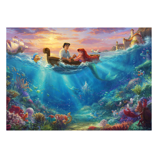 Imagine Puzzle Schmidt: Thomas Kinkade - Disney - Arielle, 500 piese, cutie metalica