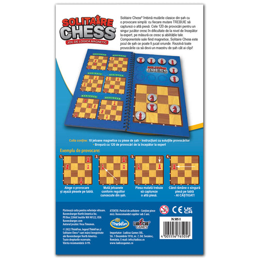Imagine Thinkfun - Solitaire Chess magnetic, lb.romana
