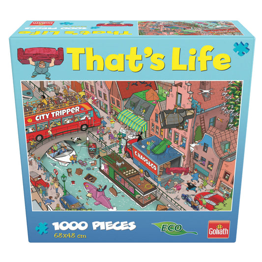 Puzzle Cauta si Gaseste - Mare haos in oras, 1000 piese- Goliath