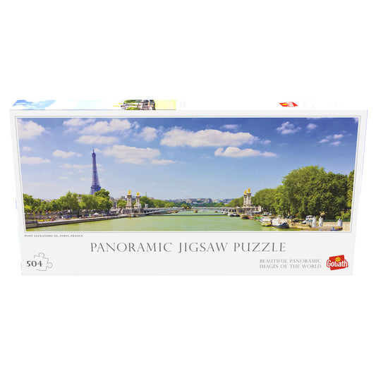 Puzzle Panoramic -Podul Alexandre III din Paris, 504 piese- Goliath