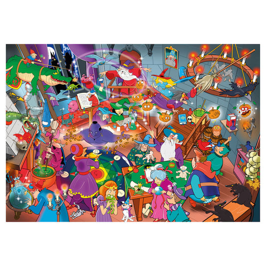 Imagine Puzzle Cauta si Gaseste - La scoala de magie si vrajitorie, 1000 piese- Goliath