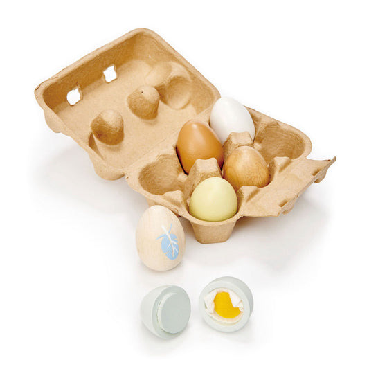 Imagine Oua - Wooden Eggs - 7 piese - TL8285